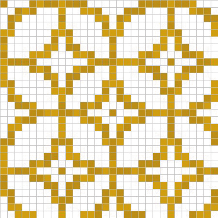 Панно D-05 GM Yellow&White A серия Узоры Alma