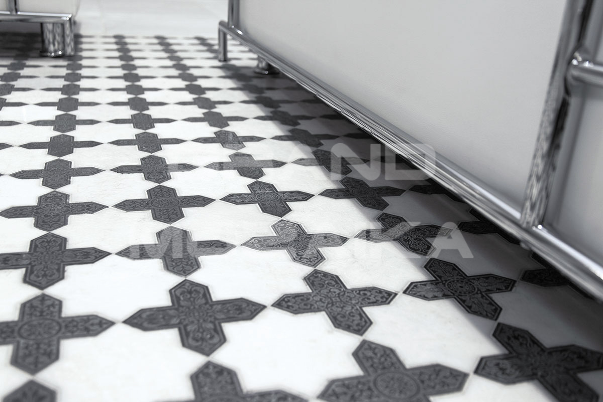 Мозаика PNT (WHITE-BLACK) серия Pantheon Skalini