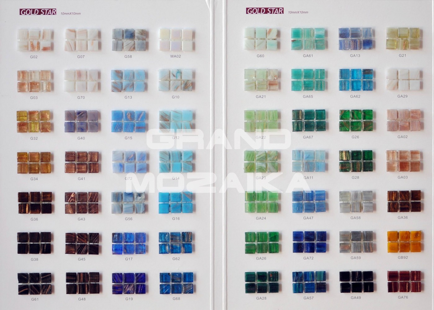 Мозаика G12 (10x10) серия Goldstar