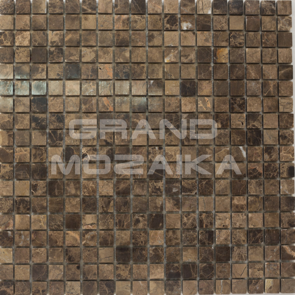 Мозаика АМ-1П (Emperador Dark) серия Marble