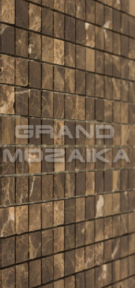 Мозаика АМ-1П (Emperador Dark) серия Marble