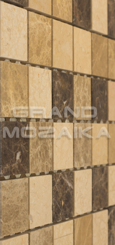 Мозаика АМ-1П+АМ-4П+АМ-10П (MIX Light) серия Marble