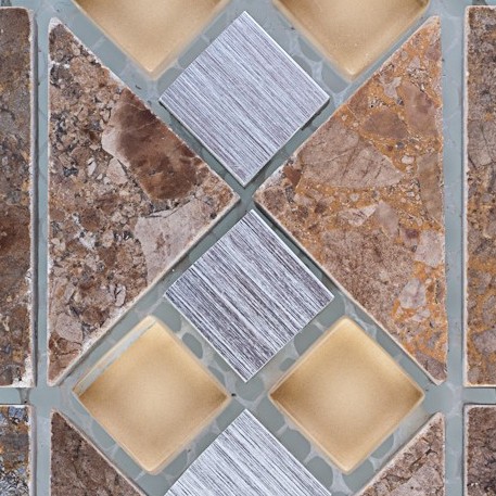 Бордюр мозаичный Dark Emperador -L3 серия Бордюры Elegant