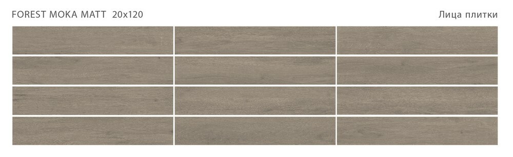 Плитка FOREST MOKA 20x120 MATT серия Forest