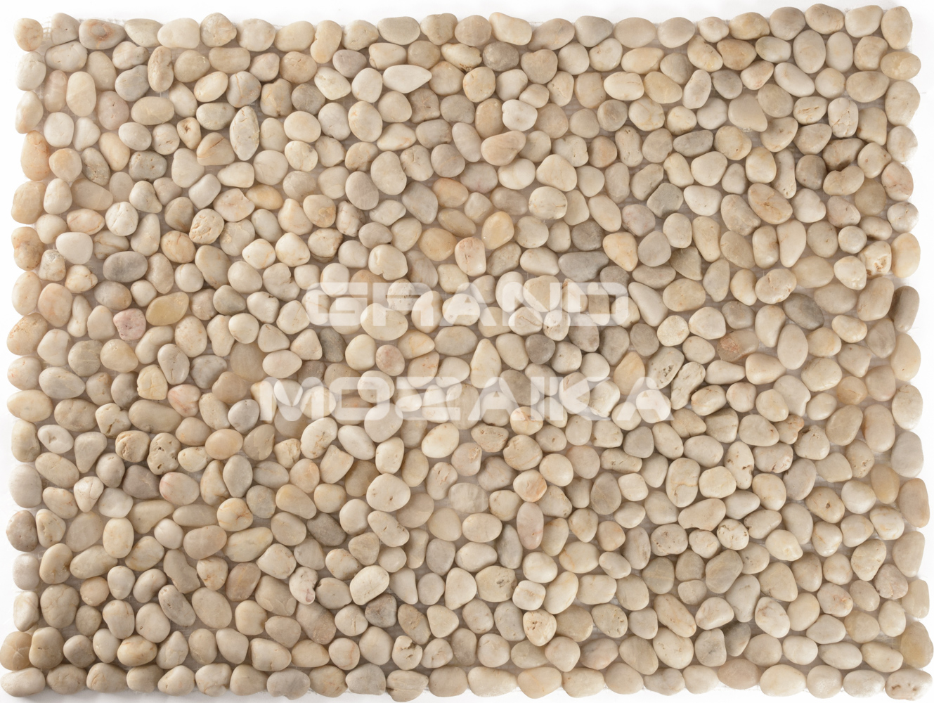 Мозаика 052390 MS00-1S ГАЛЬКА слоновая кость серия Nature