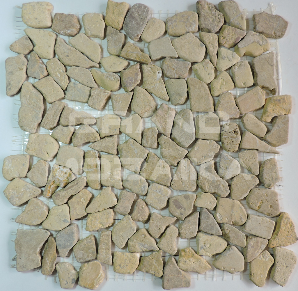 Мозаика 052375M MS7025 МРАМОР МЕЛКИЙ песочный квадратный серия Nature