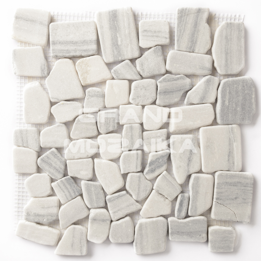 Мозаика 052372 MS7019 МРАМОР серый квадратный серия Nature