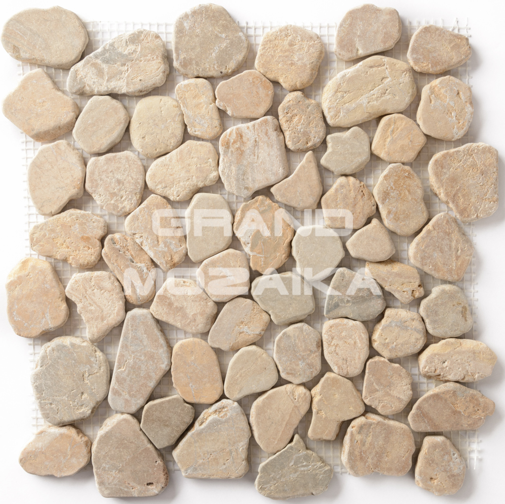 Мозаика 052369 MS9005 BC МРАМОР песочный круглый серия Nature