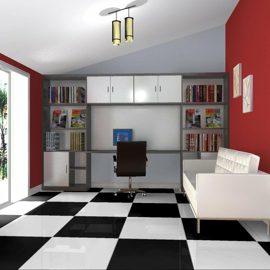 Плитка Minimal black polish 60*60 серия Porcelain Tile Stone