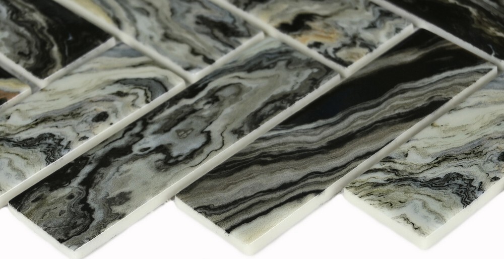 Мозаика Hadar Black серия Misti Glass