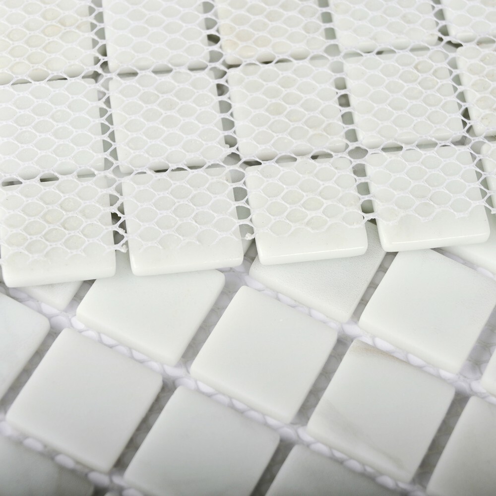 Мозаика Mia white серия Misti Glass