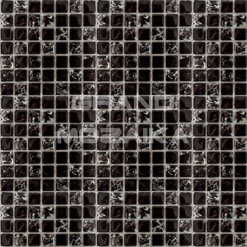 Мозаика Strike Black серия Glass