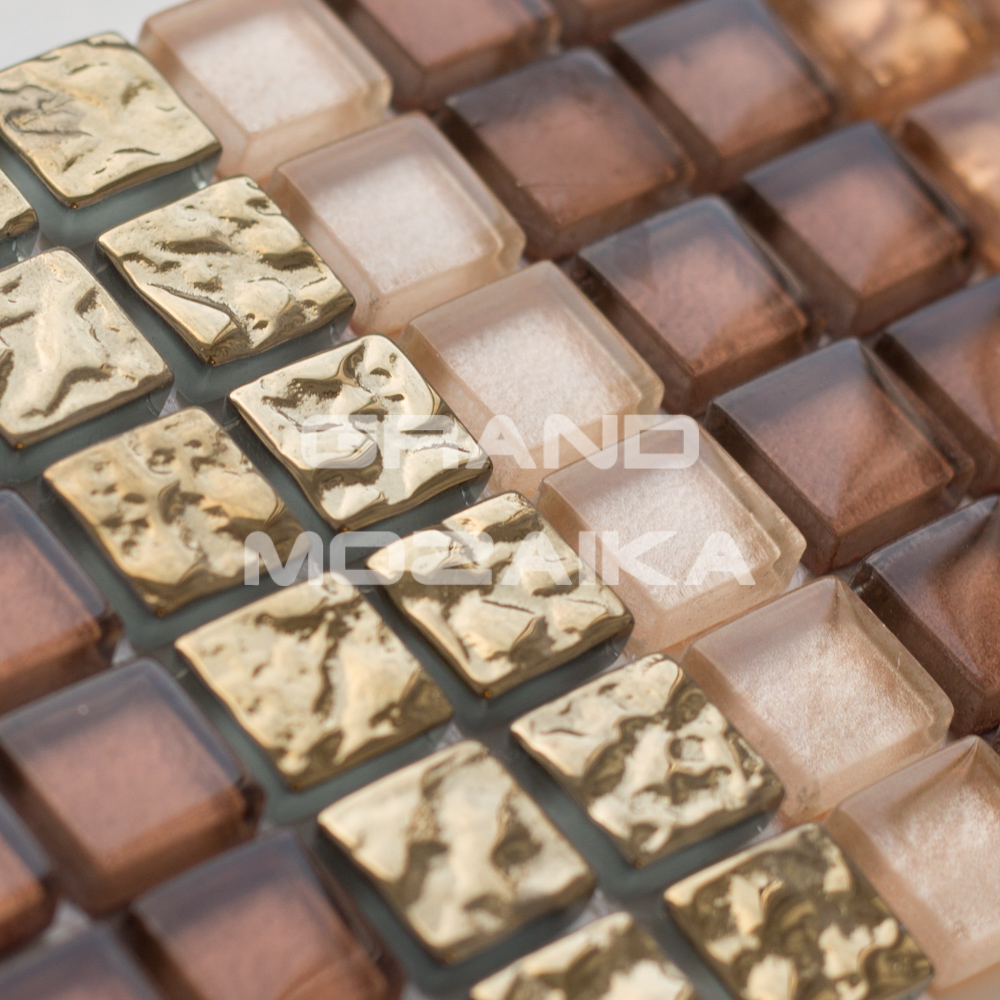 Мозаика Brown Stripes серия Orro Glass