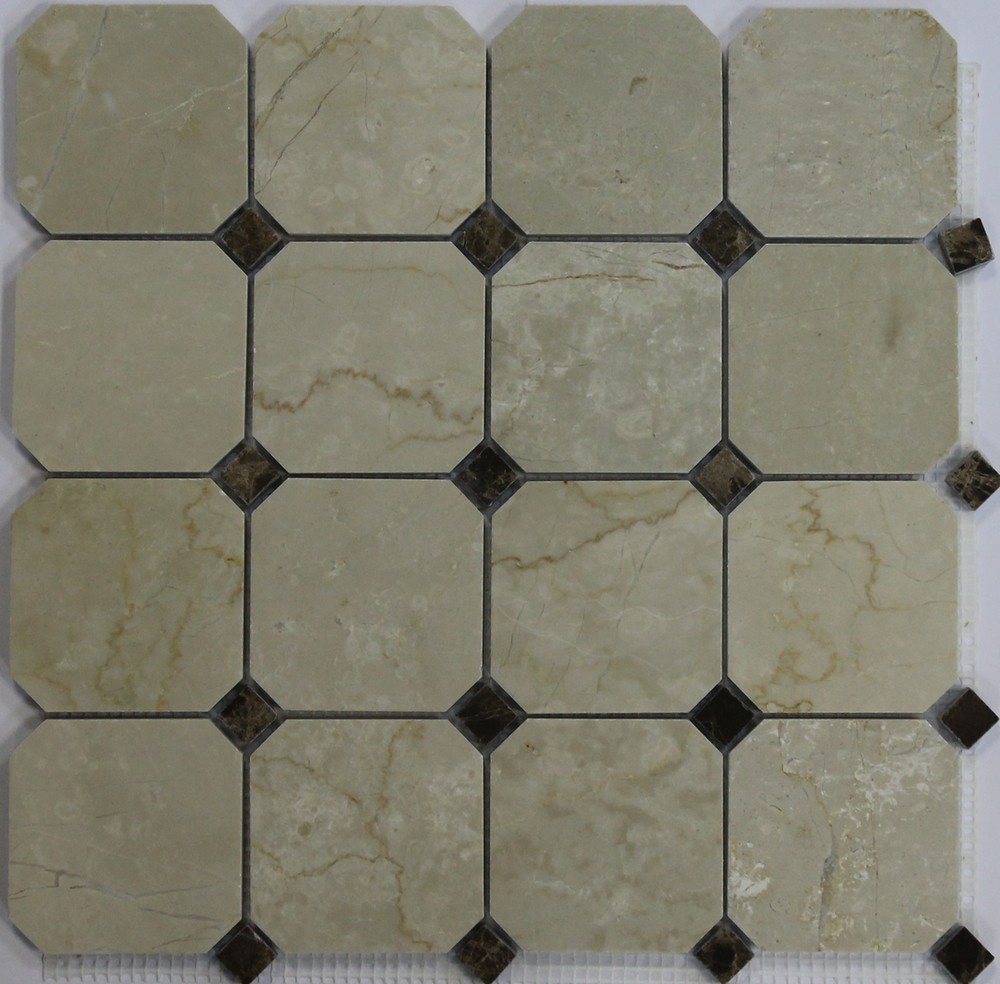 Мозаика Octagon Botticino Pol. 75x75 серия Orro Stone