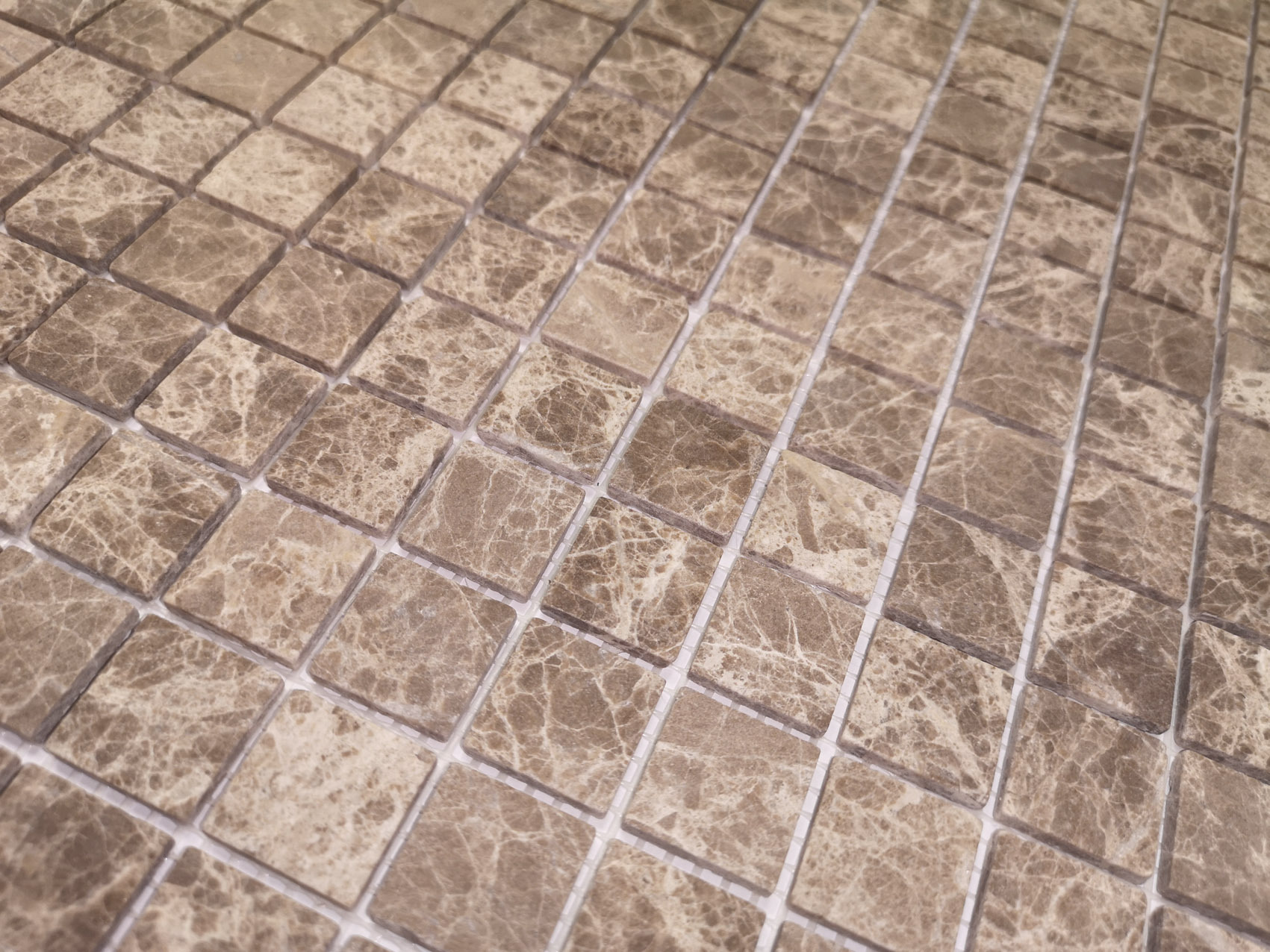 Мозаика Emperador Light MAT 23x23х4 серия Pietrine Slim