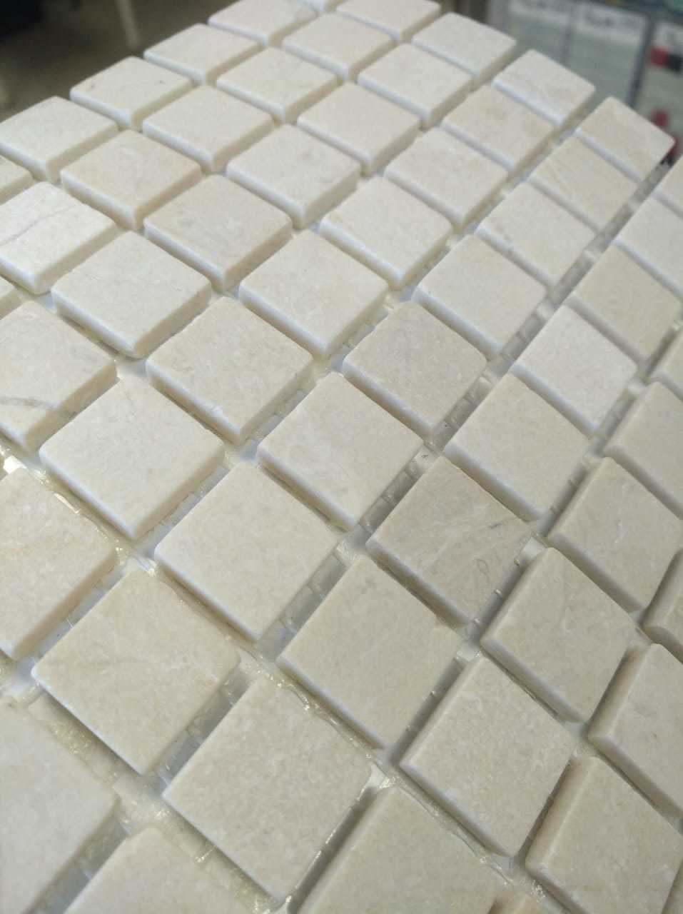 Мозаика Crema Marfil MAT 15x15х4 серия Pietrine Slim