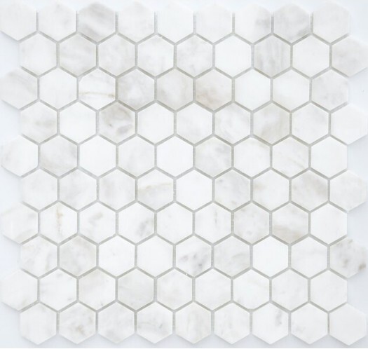 Мозаика Dolomiti bianco MAT hex серия Pietrine