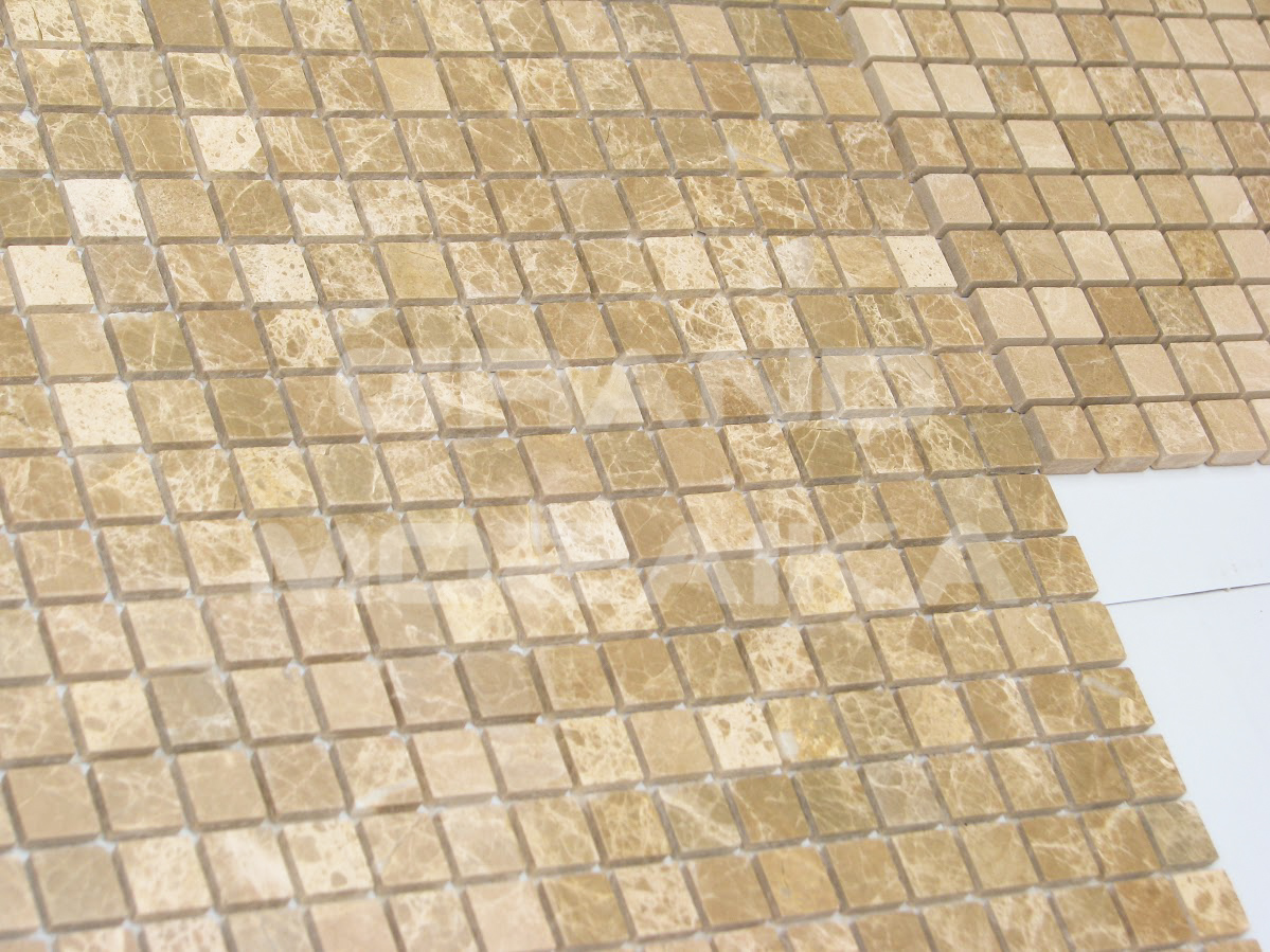 Мозаика Emperador Light POL 15x15х4 серия Pietrine Slim