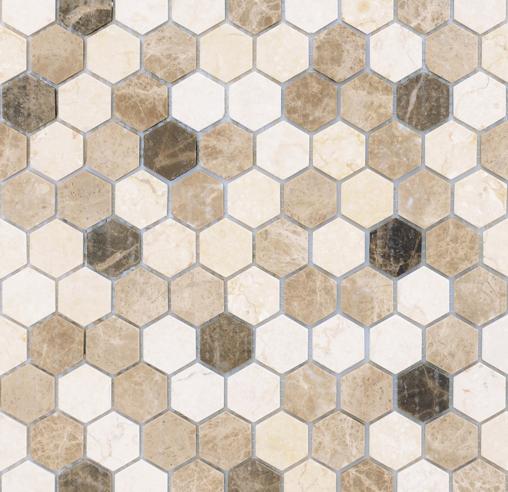 Мозаика Pietra Mix 1 MAT hex серия Pietrine