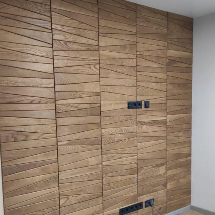 Мозаика Трапеция серия Деревянные панели