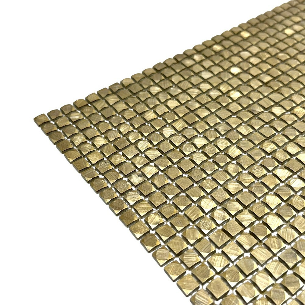 Мозаика ALUMINUM CUBIC GOLD серия Mosaic Aluminium