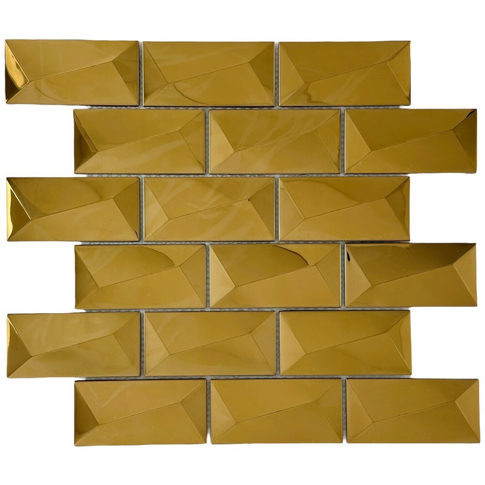 Мозаика BRICK ROSE METAL серия Mosaic Stainless Steel