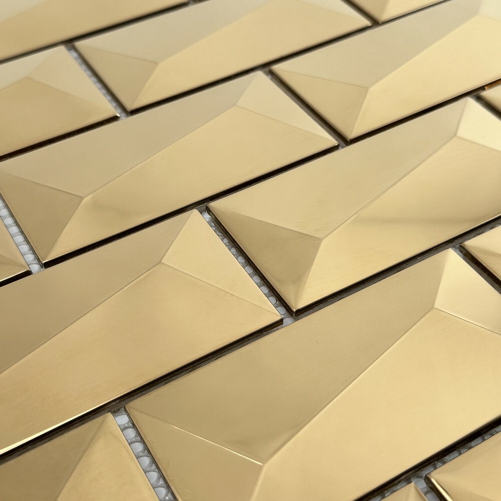 Мозаика BRICK ROSE METAL серия Mosaic Stainless Steel