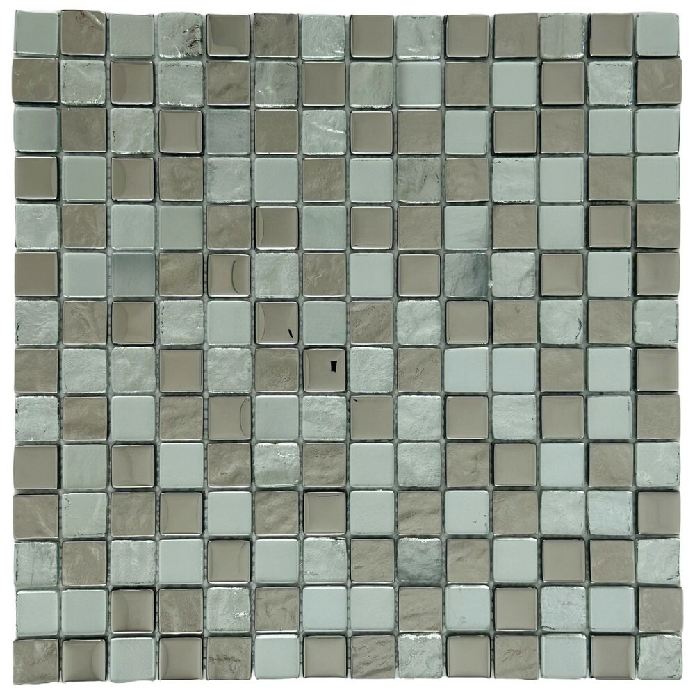 Мозаика CRYSTAL MIX SILVER серия Glass-M