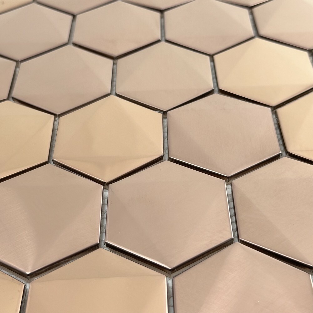 Мозаика HEXAGON MIX COOPER серия Mosaic Stainless Steel