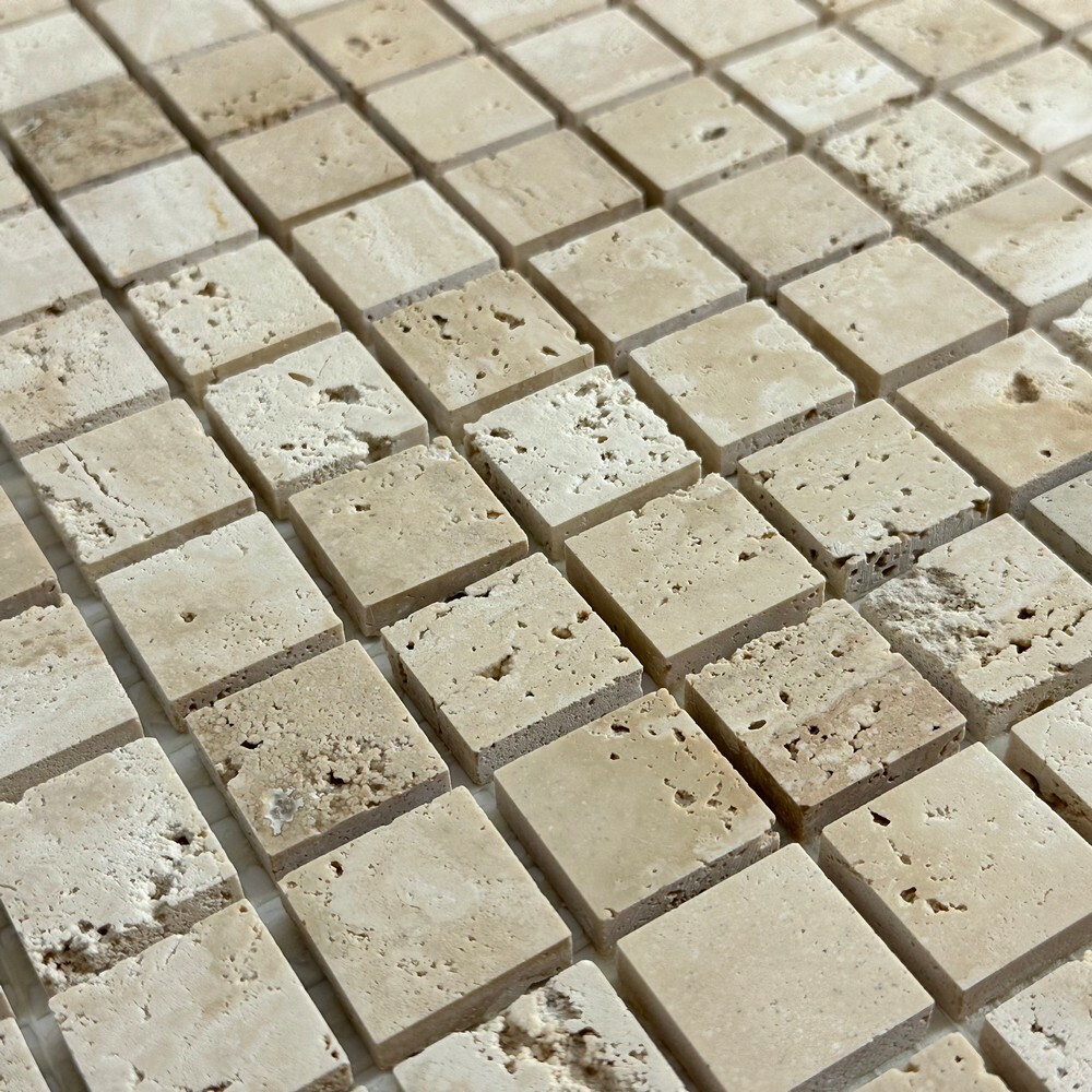 Мозаика TRAVERTINE BEIGE POL 23x23 серия Marble Stone