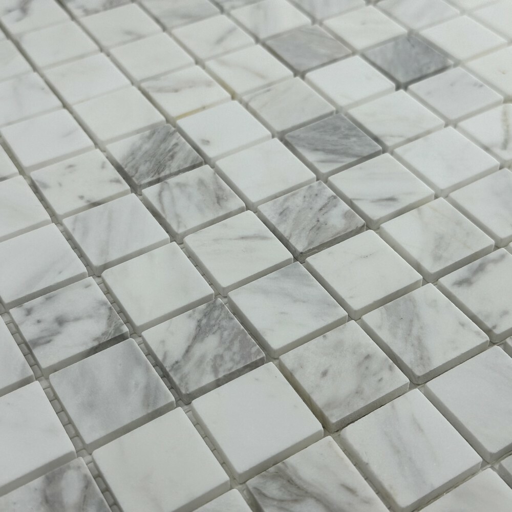 Мозаика VOLAKAS WHITE MAT 23x23 серия Marble Stone